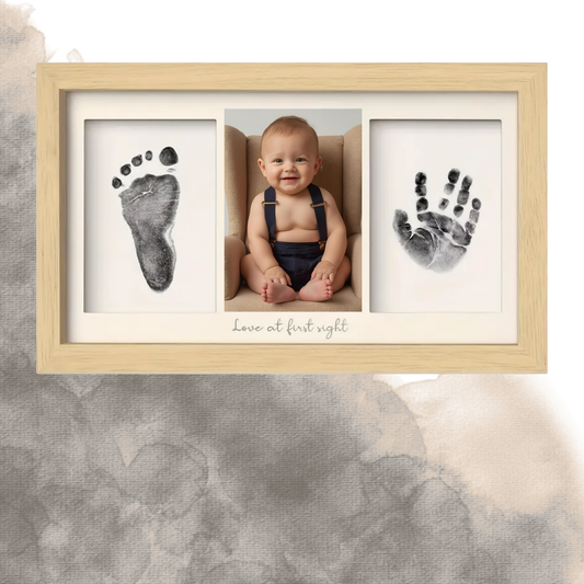 Okvir z odtisom črnila v barvi lesa – naraven in eleganten videz – Anevira